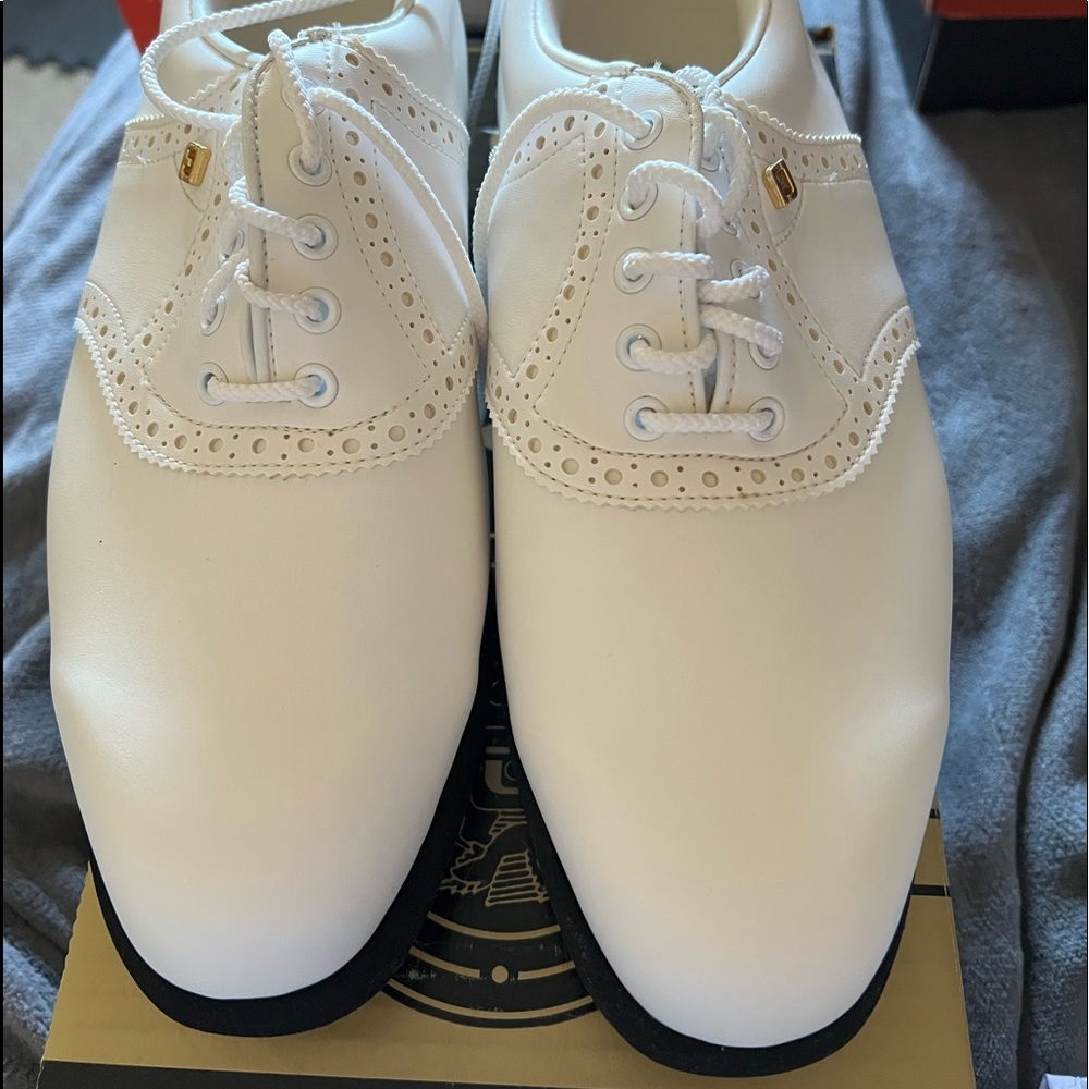Mens Foot-Joy Green-Joys white brand new Golf shoes